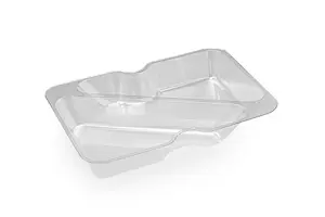 Менажница к контейнеру под запайку 187х137х25 МБ 300мл Прозрачный