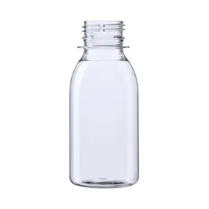 Бутылка ПЭТ 0,100л с УЗКИМ горлом кругл. прозрачная