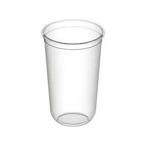 Стакан одноразовый пластиковый 500мл Bubble Cup с U-образным дном глянец