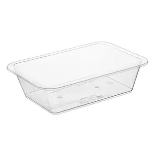 Контейнер под запайку пластиковый прямоугольный 187х137х50 мм, 700 мл прозрачный