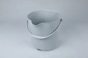 Ведро пластиковое 15 л с мерной шкалой серое (артикул производителя 80101-11)