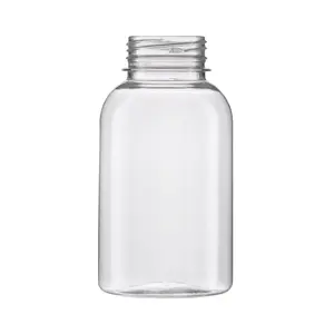 Бутылка ПЭТ 0,250л.с ШИРОКИМ горлом кругл. прозрачная