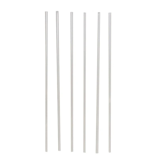 Трубочки для коктейля без изгиба прозрачные, диаметр 4 мм, 26см 1000шт
