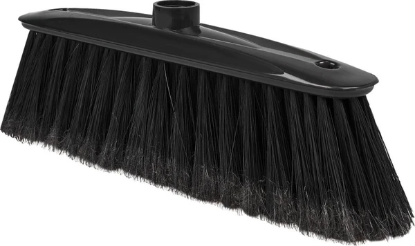 Щетка для пола пластмассовая с резьбой распушенная 295мм черная