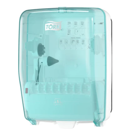 Диспенсер для рулонных полотенец TORK Performance бирюзовый пластик арт. 651420