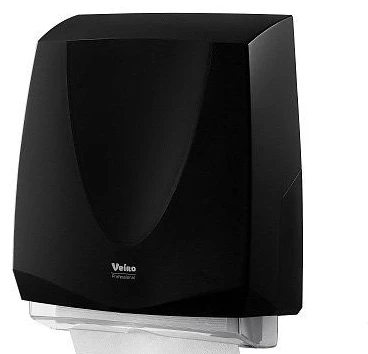 Диспенсер для листовых полотенец V/Z/W сложения VEIRO PROFESSIONAL PRIMA пластиковый черный