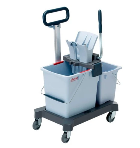Тележка для уборки двухведерная Vileda УльтраСпидПро 25л+10л с транспортировочной ручкой (артикул производителя 147209)