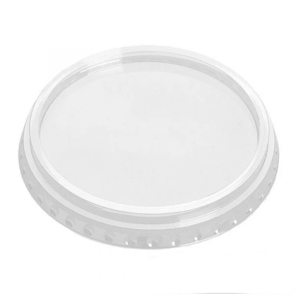 Крышка для стакана (Pet) (d95мм) плоская без отверстия прозрачная (СТП)