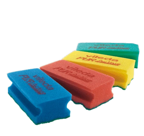 Губка Vileda ПурАктив красная 63х140х45 мм (артикул производителя 123116)