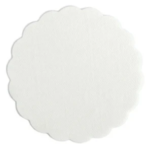 Коастер 6 слойный круглый белый 90мм 150шт/уп