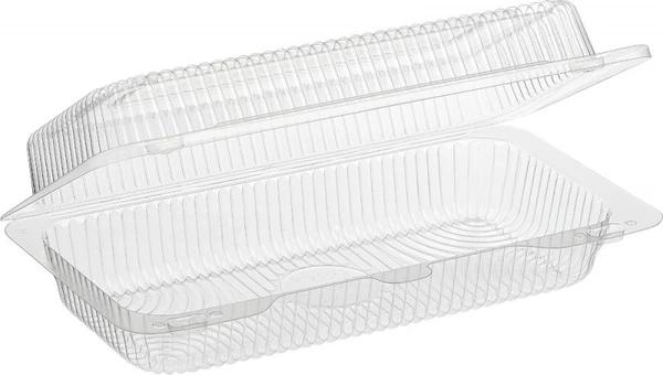 Контейнер ракушка РК-19 пластиковый прямоугольный 224х117х52 мм прозрачный 