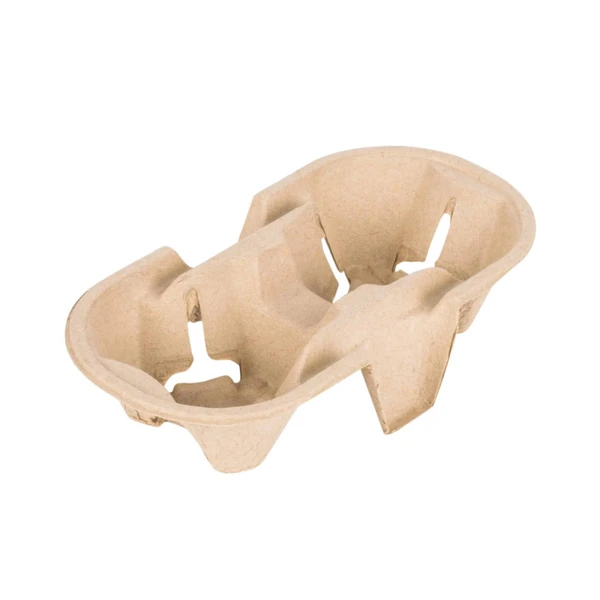 Держатель для 2-х стаканов прессованный крафт  