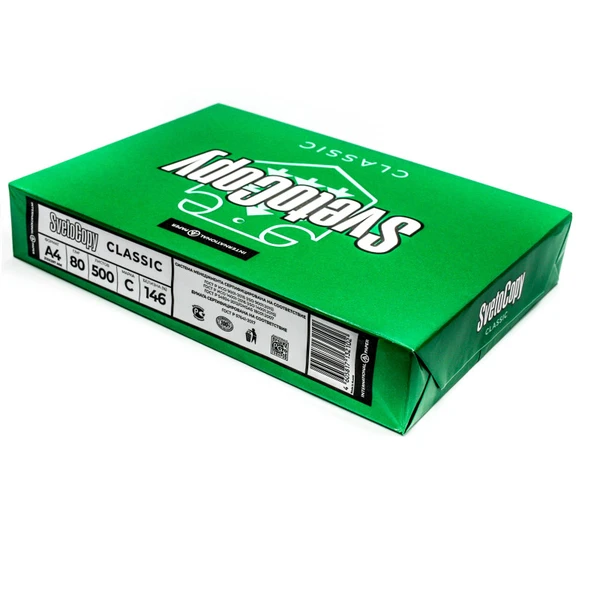 Бумага для офисной техники А4 SVETOCOPY 80г/м2 500л/пач
