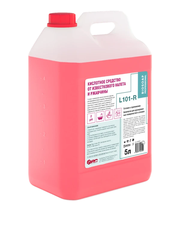 Средство кислотное для санузлов Biosoap L101-R 5 л (артикул производителя 9040522)