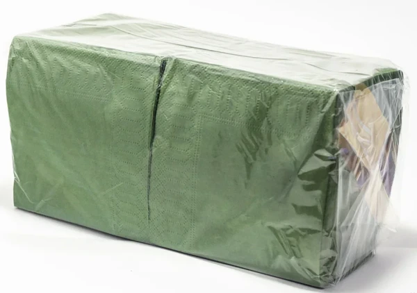 Салфетки бумажные зеленые 24 х 24 двухслойные 250 шт