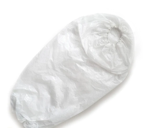 Нарукавник одноразовый ПНД 12 мкм белый, 1 резинка