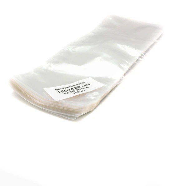 Вакуумный пакет ПА/ПЭ 160х420мм 70мкм