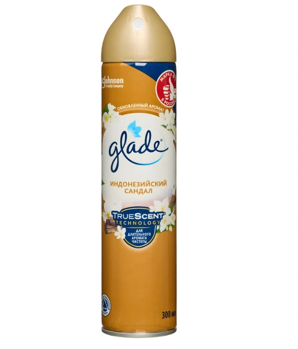 Освежитель воздуха аэрозольный Глейд Индонезийский сандалручное распыление 300 мл