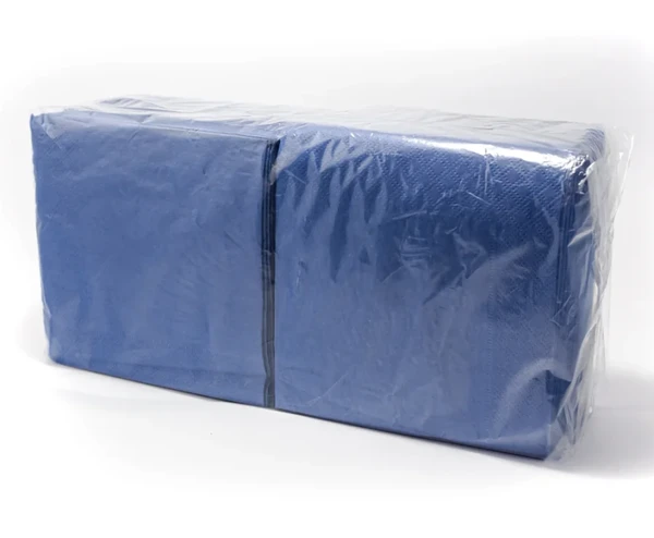 Салфетки бумажные синие 24 х 24 двухслойные 250 шт