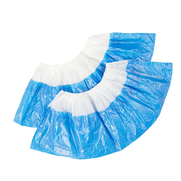 Бахилы 40мкм, с двойной подошвой, бело-синие, 6 000 шт/кор