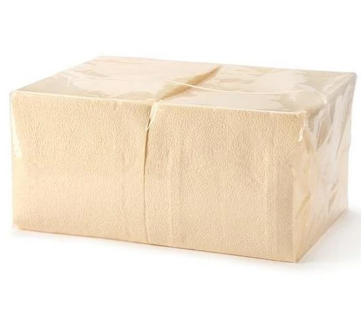 Салфетки бумажные шампань 33х33 однослойные 300шт