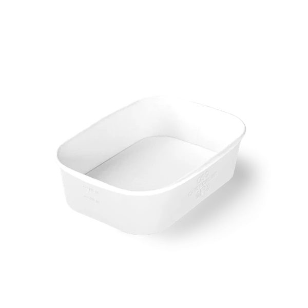 Контейнер бумажный CASE BOWL 860 190х135х51 белый  