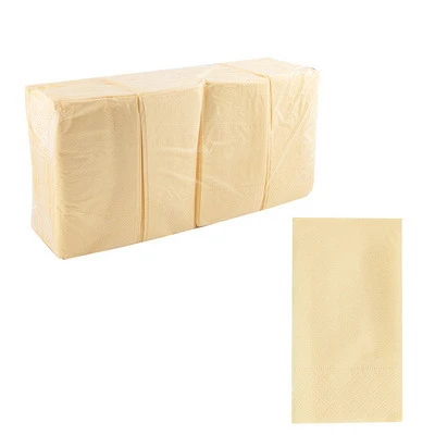 Салфетки бумажные шампань 33х33 двуслойные 1/8 сложение 200 шт