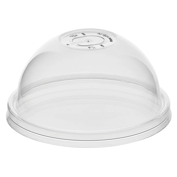 Крышка для стакана 90 мм пластиковая прозрачная купольная
