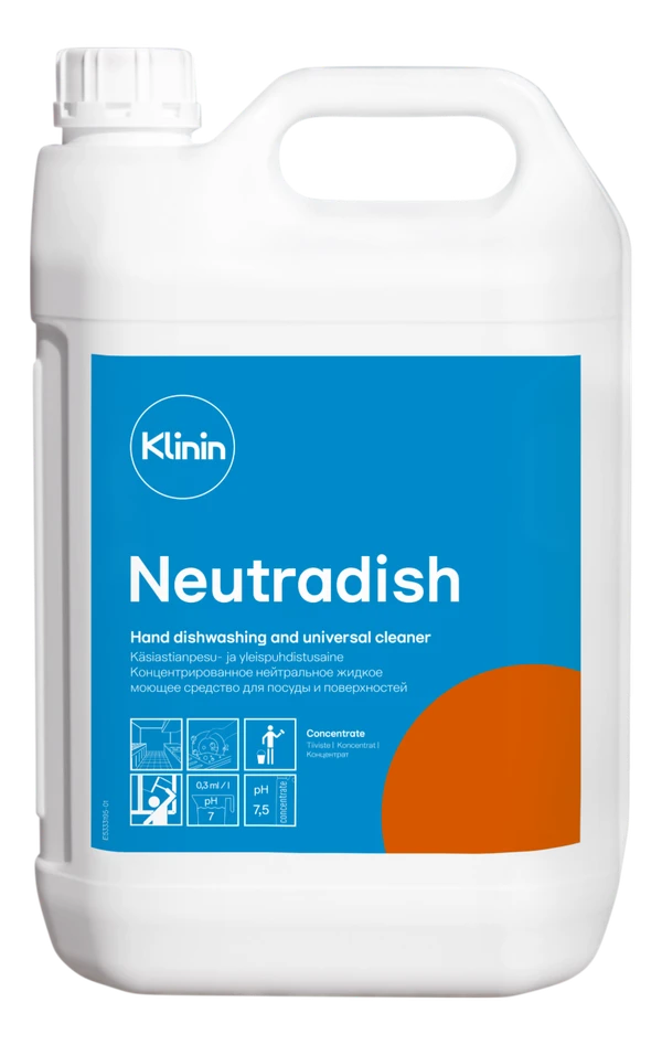 Средство для ручной мойки посуды Klinin C1 Neutradish 5 л (артикул производителя 205040)