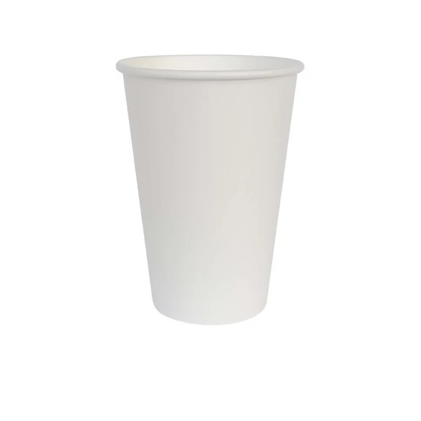 Стакан бумажный 450мл 1-сл белый d90мм