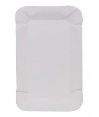 Тарелка бумажная 13х20мм прямоугольная белая