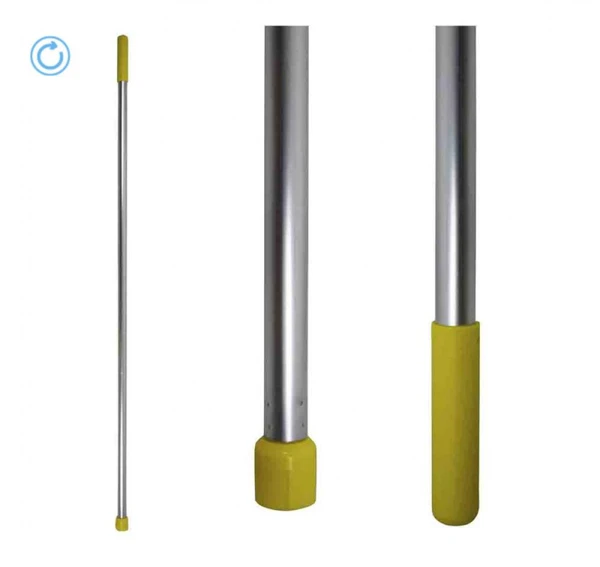 Ручка алюминиевая усиленная SYR 135 см для держателей желтая арт.940874-YY-S