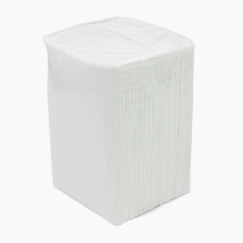 Салфетки бумажные для диспенсера N14 1 слойные белые V сложения 220 листов (артикул производителя СД 014/1.2)