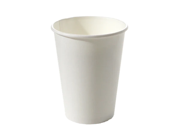 Стакан одноразовый бумажный белый 300мл 1-сл