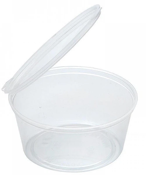 Соусник 80 мл с крышкой прозрачный