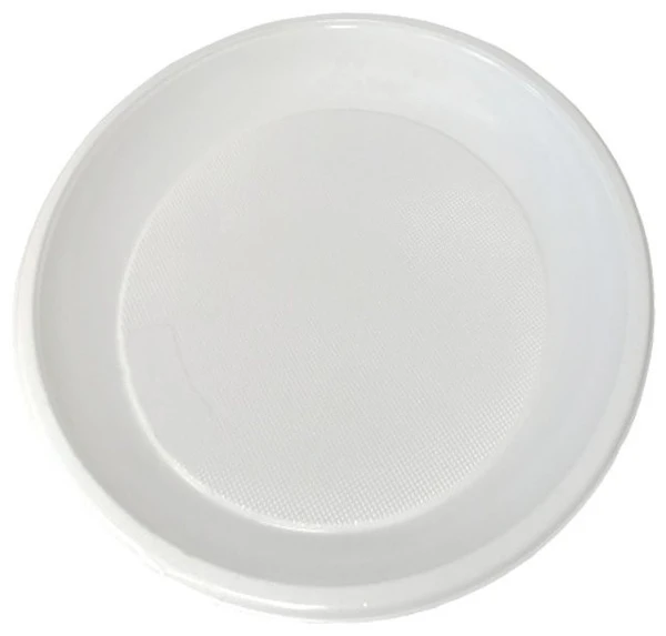 Тарелка пластик d20,5см ПС белая 