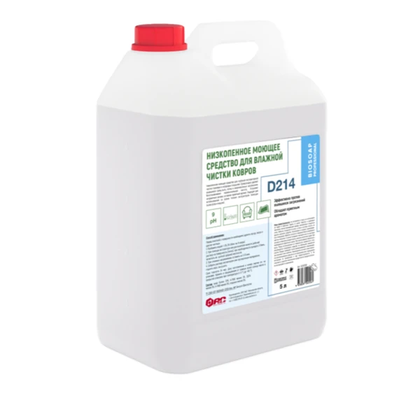 Средство для ковровых и тканевых покрытий Biosoap D214 низкопенное 5 л (артикул производителя 9020395)