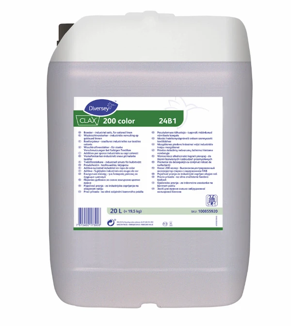 Средство для удаления жировых и масляных пятен Diversey Clax 200 color 19 л (артикул производителя 100855920)