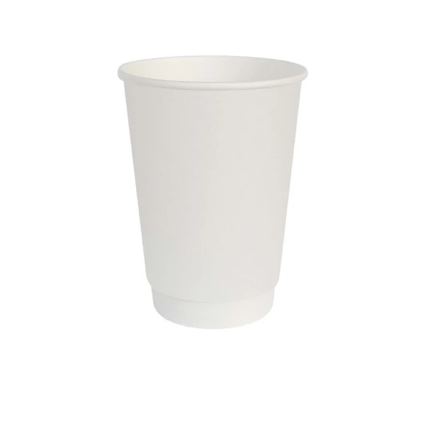 Стакан бумажный 450мл 2-сл белый d90мм