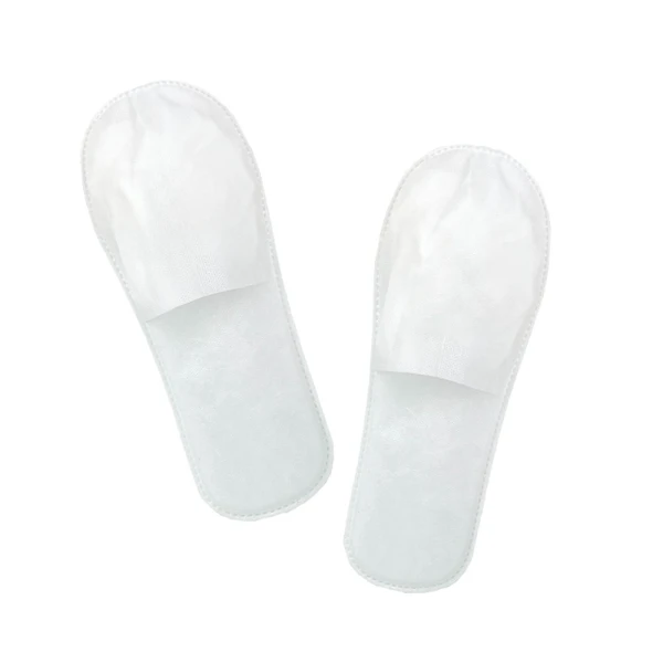 Тапочки одноразовые, закрытый мыс, белые, спанбонд, ультра