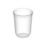 Стакан одноразовый пластиковый 375мл Bubble Cup с U-образным дном глянец