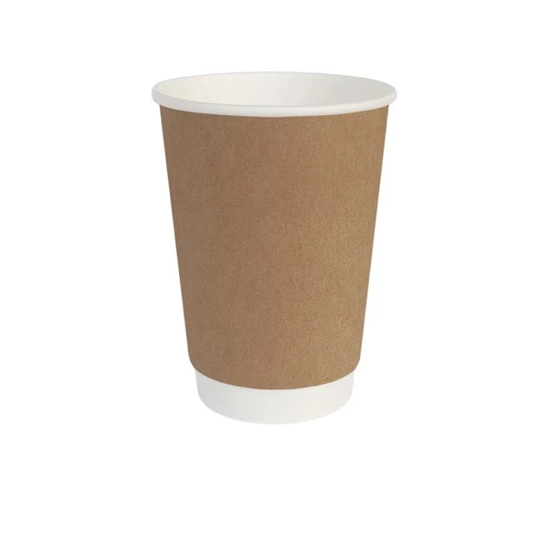 Стакан бумажный 450мл 2-сл крафт d90мм