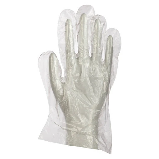 Перчатки одноразовые полиэтиленовые 100 шт в упаковке размер L