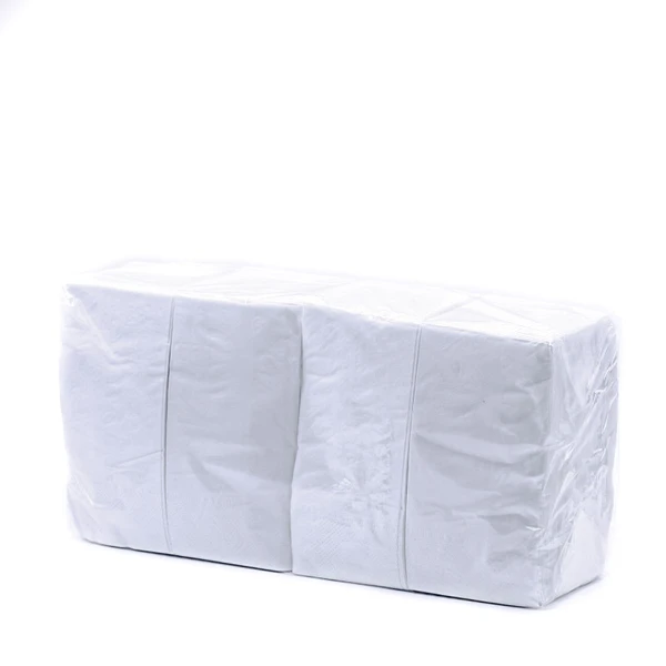 Салфетки бумажные белые 33х33 двуслойные 1/8 сложение 200 шт