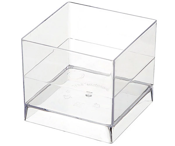 Форма фуршетная 60мл Куб 47х47х45мм прозрачная 