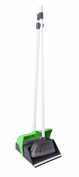 Щетка с длинным ворсом + совок ловушка Ленивка зеленый арт. KAF300-G